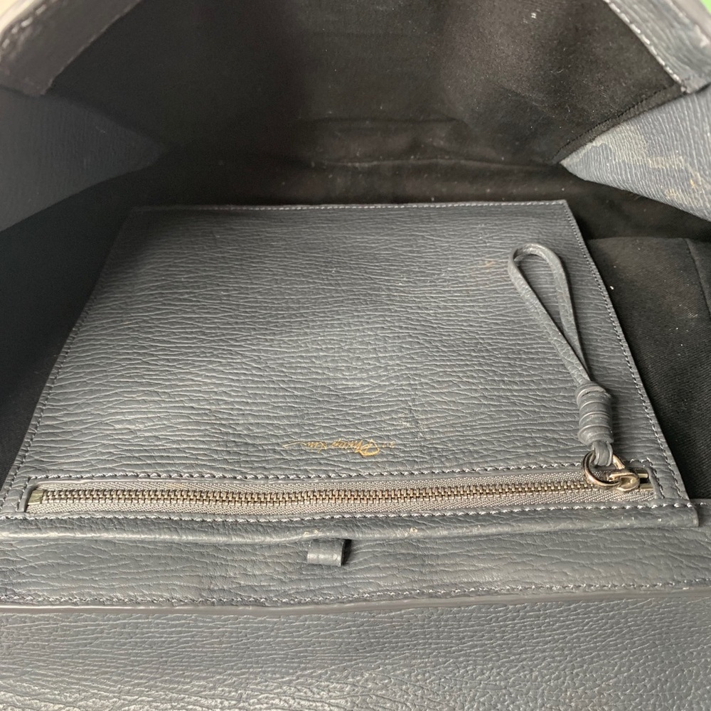 3.1 Phillip Large Grey Leather Silver Pashli Tote - Picture 16 of 16
